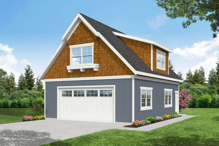 House Plan House Plan #28574 Angled Front Elevation