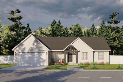 Modern Farmhouse House Plan #8768-00129 Elevation Photo