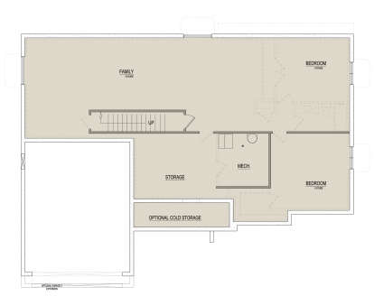 Basement for House Plan #8768-00129
