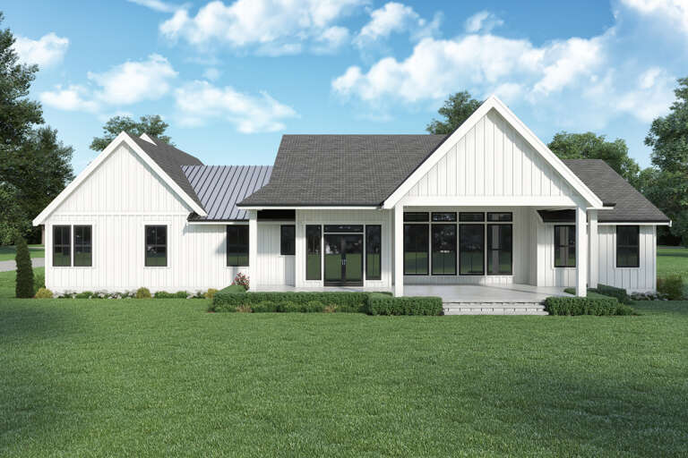 Modern Farmhouse House Plan #2464-00081 Elevation Photo