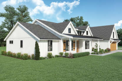 Modern Farmhouse House Plan #2464-00081 Elevation Photo