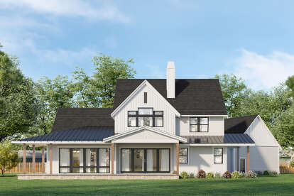 Modern Farmhouse House Plan #2464-00082 Elevation Photo