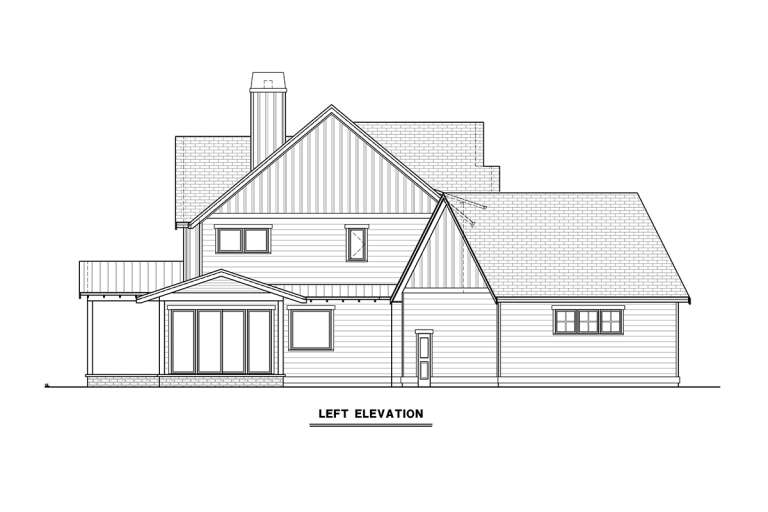 Modern Farmhouse House Plan #2464-00082 Elevation Photo