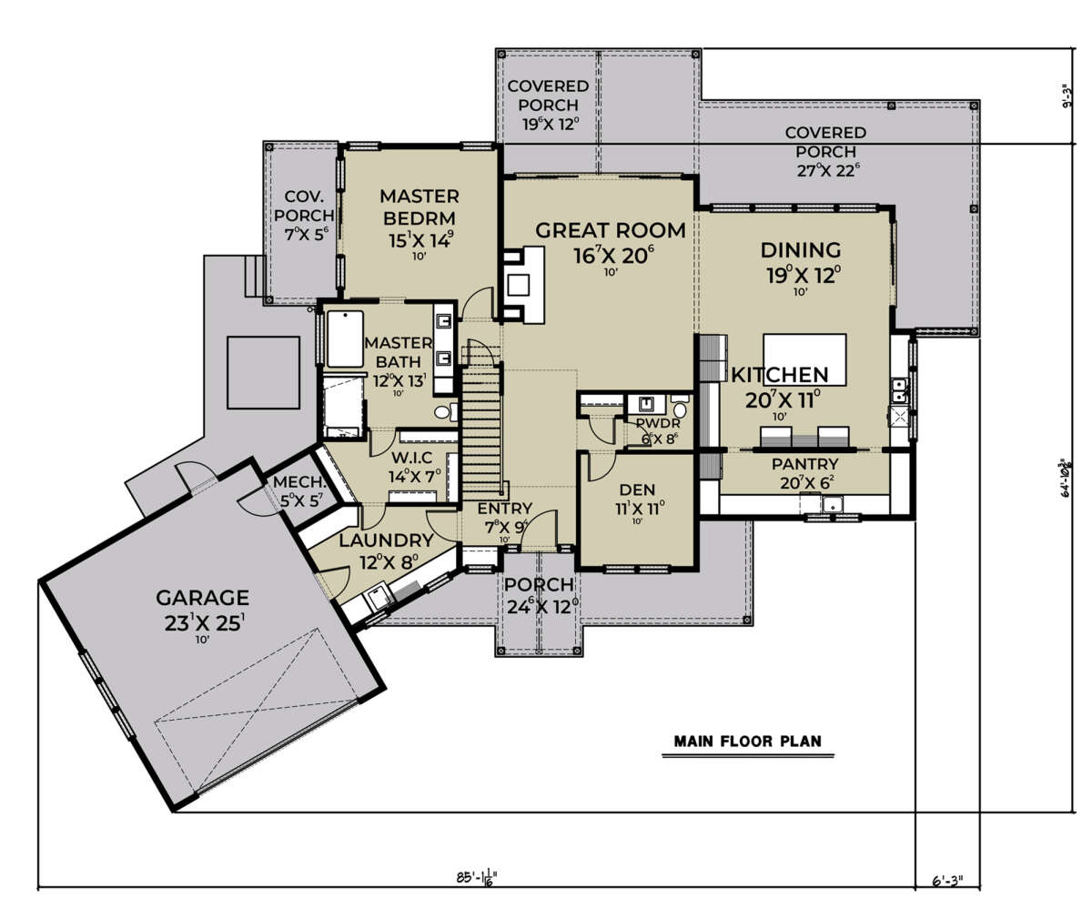 Main Floor  for House Plan #2464-00082