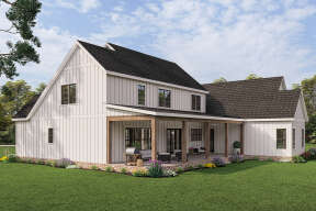 Modern Farmhouse House Plan #009-00328 Elevation Photo