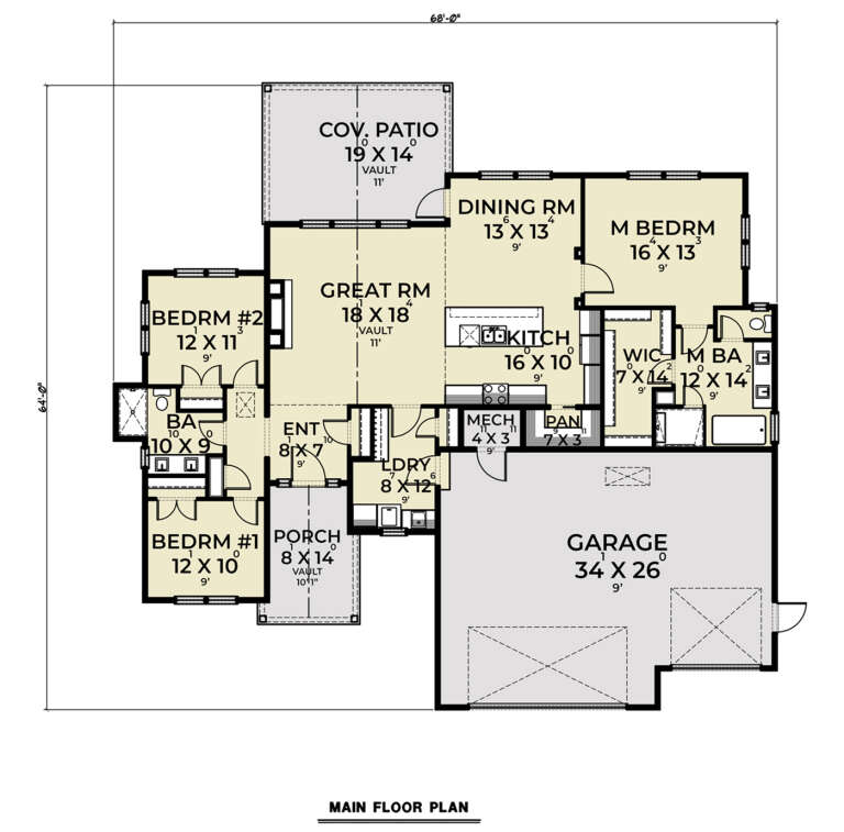 House Plan House Plan #28579 Drawing 1