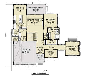 Main Floor  for House Plan #2464-00084