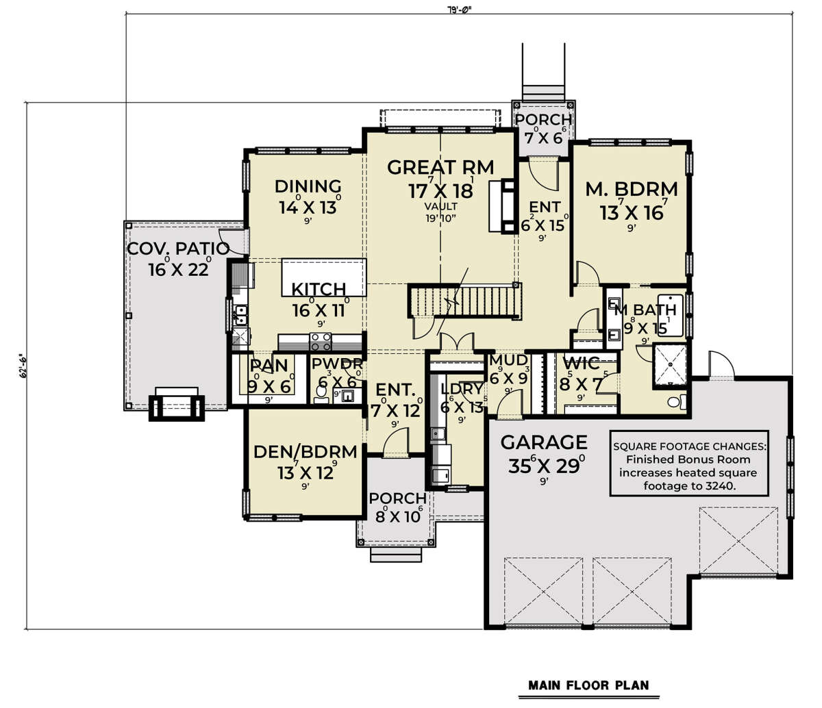 Main Floor  for House Plan #2464-00085