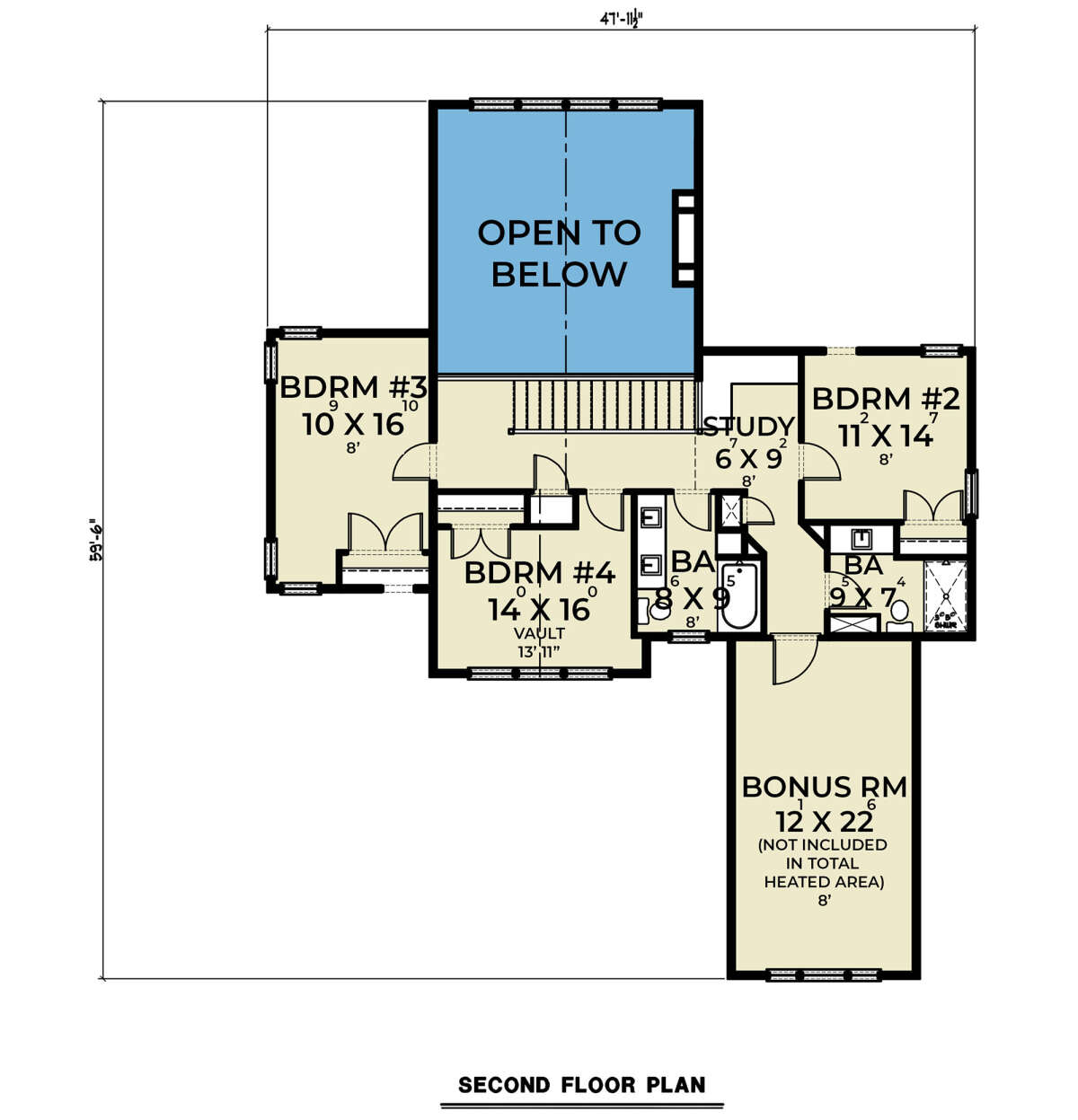 Second Floor for House Plan #2464-00085