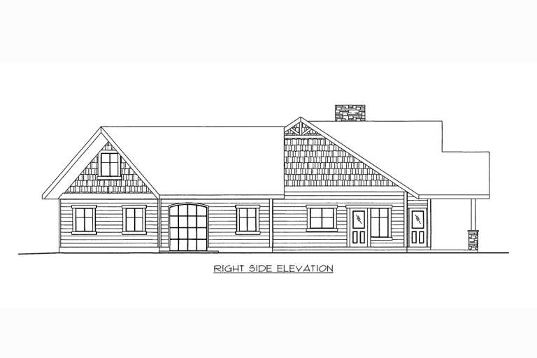 Ranch House Plan #039-00709 Elevation Photo