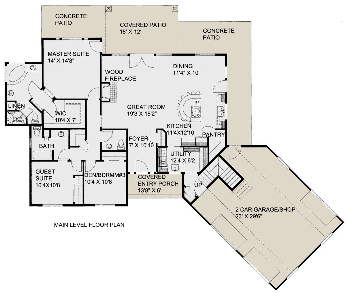 Main Floor for House Plan #039-00709