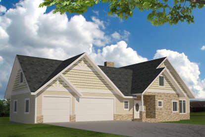 Traditional House Plan #039-00710 Elevation Photo