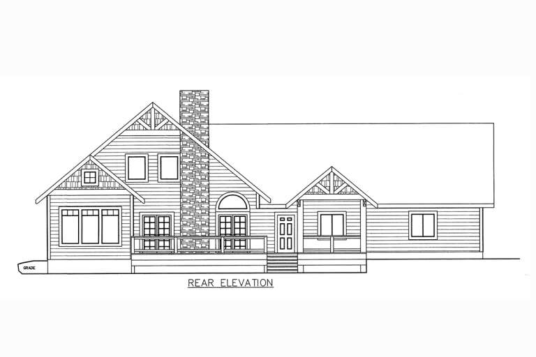 Traditional House Plan #039-00710 Elevation Photo