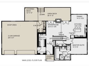 Main Floor for House Plan #039-00710
