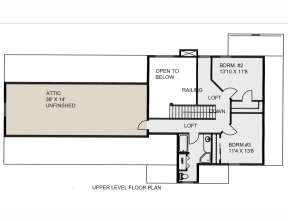 Second Floor for House Plan #039-00710