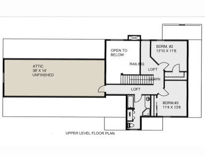 Second Floor for House Plan #039-00710