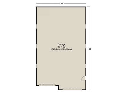 Garage Floor for House Plan #035-01052