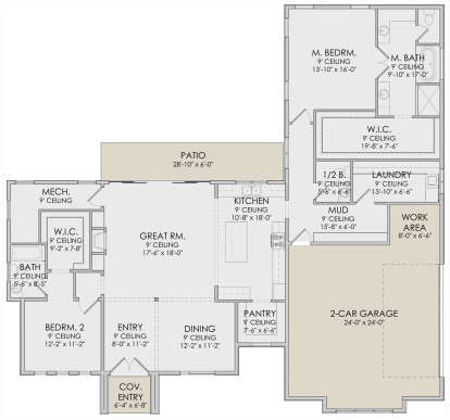 House Plan House Plan #28587 Drawing 1