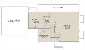 In Ground Basement for House Plan #6422-00062
