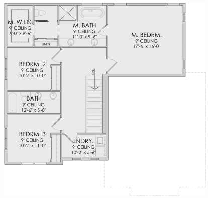 Second Floor for House Plan #6422-00063