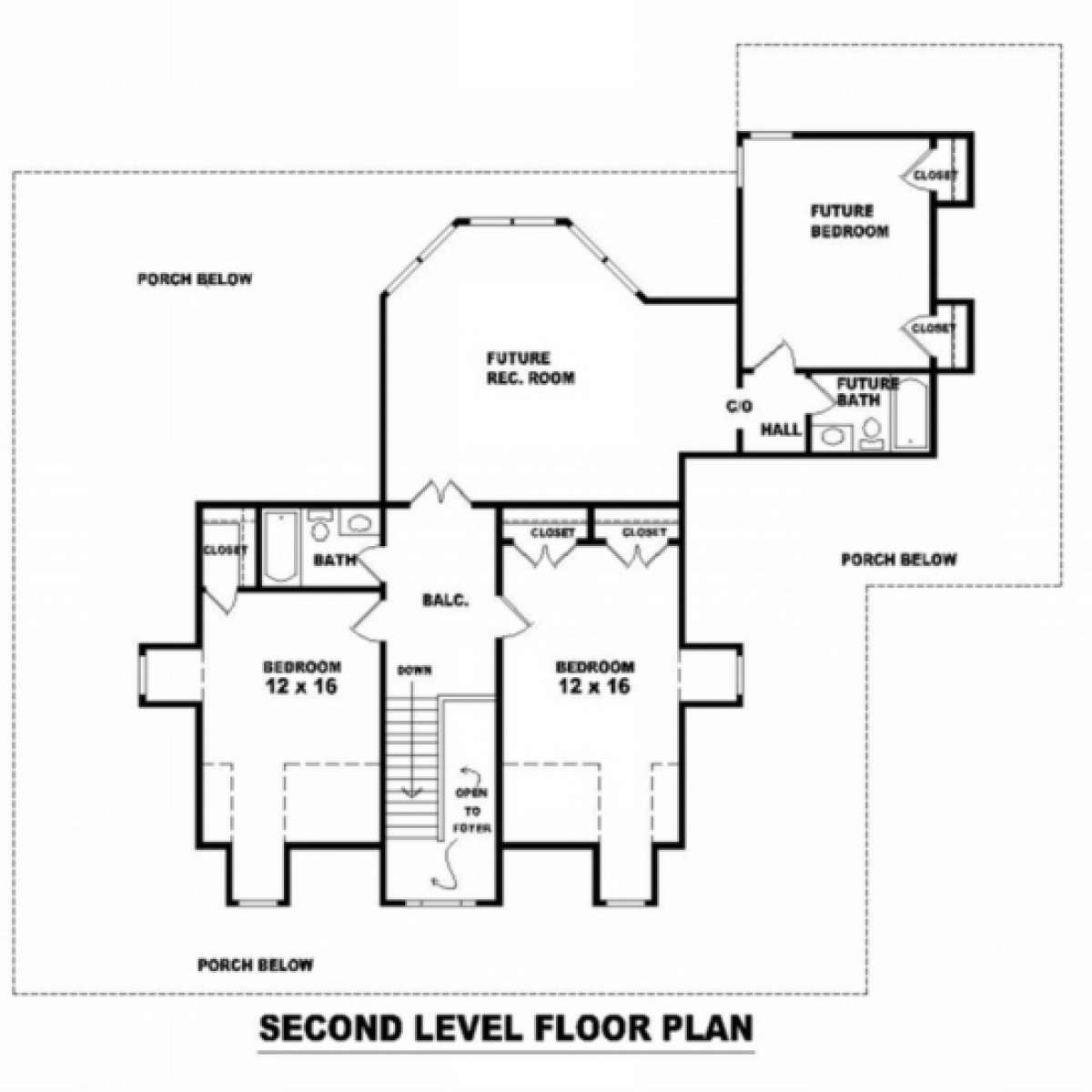 Floorplan 2 for House Plan #053-00443