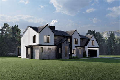 Modern House Plan #6422-00064 Elevation Photo