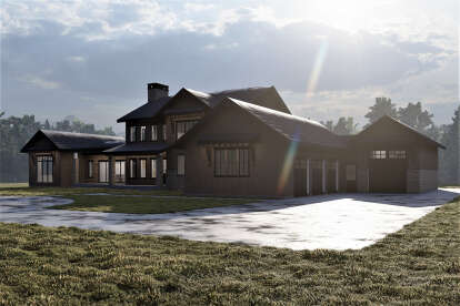 Modern Farmhouse House Plan #6422-00066 Elevation Photo