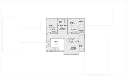 Second Floor for House Plan #6422-00066