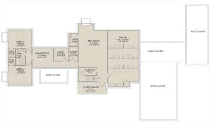 In Ground Basement for House Plan #6422-00066