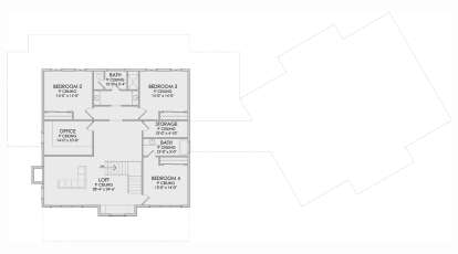 Second Floor for House Plan #6422-00067