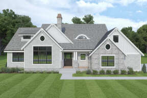 Modern Farmhouse House Plan #2464-00086 Elevation Photo