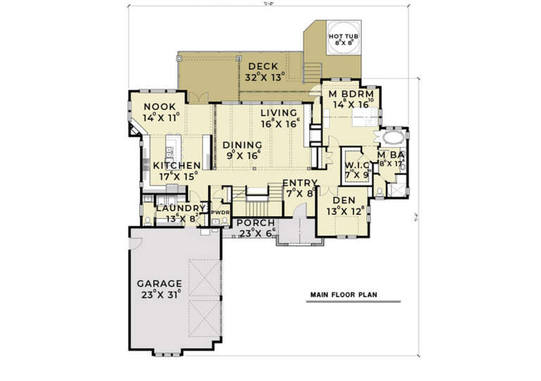 House Plan House Plan #28595 Drawing 1