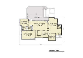 Basement for House Plan #2464-00087