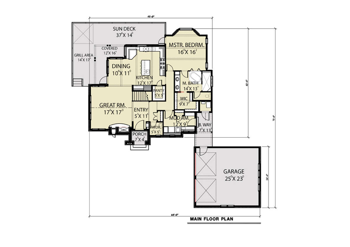 Main Floor for House Plan #2464-00088