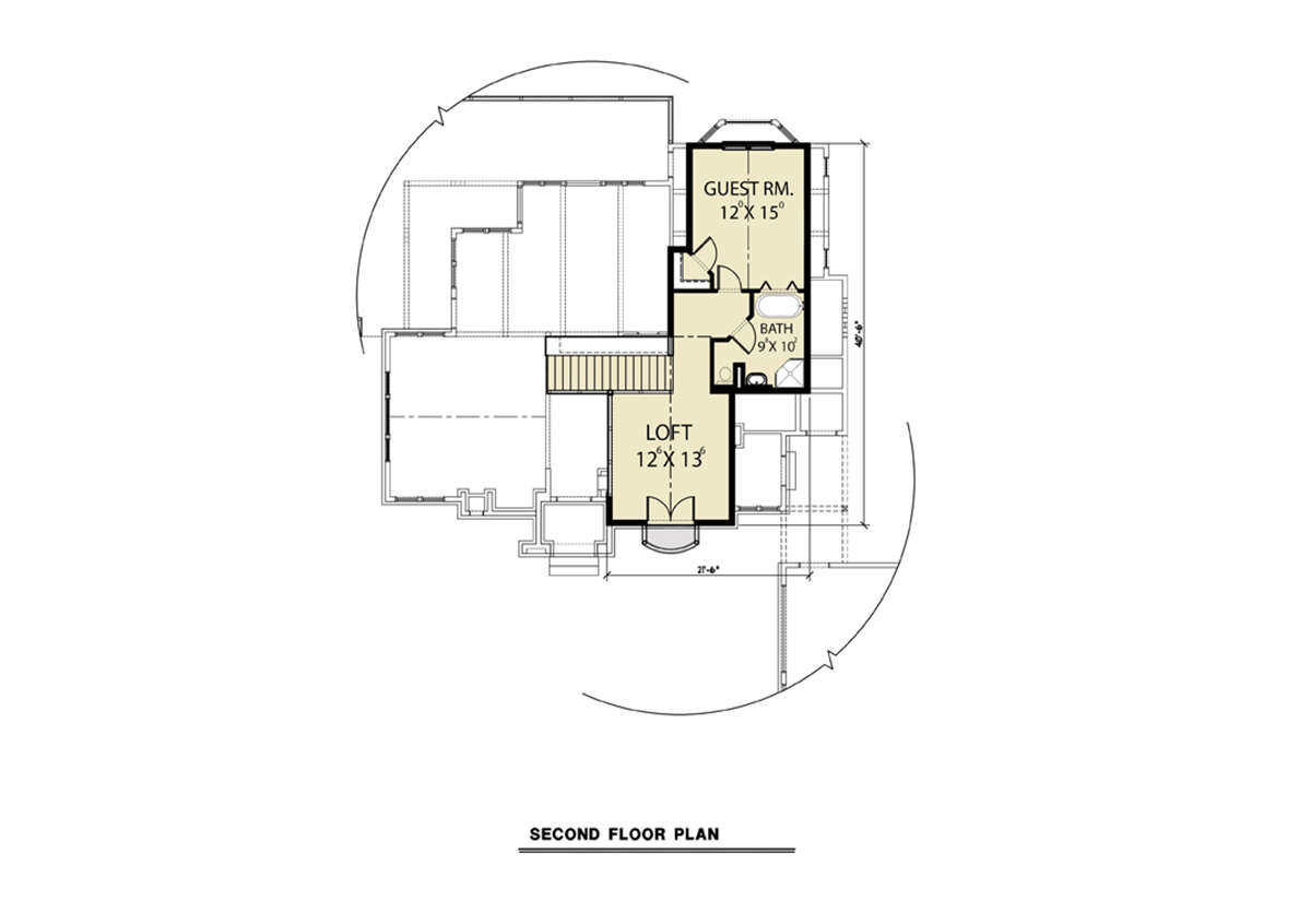 Second Floor for House Plan #2464-00088