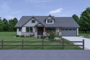 Craftsman House Plan #2464-00089 Elevation Photo