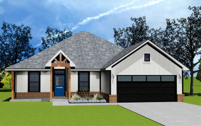 Traditional House Plan #677-00012 Elevation Photo