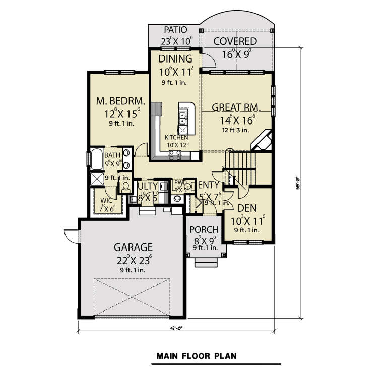House Plan House Plan #28599 Drawing 1