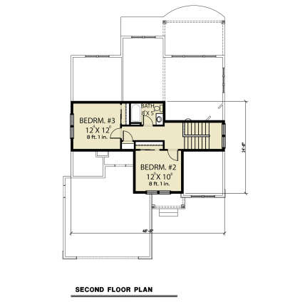 Second Floor for House Plan #2464-00090