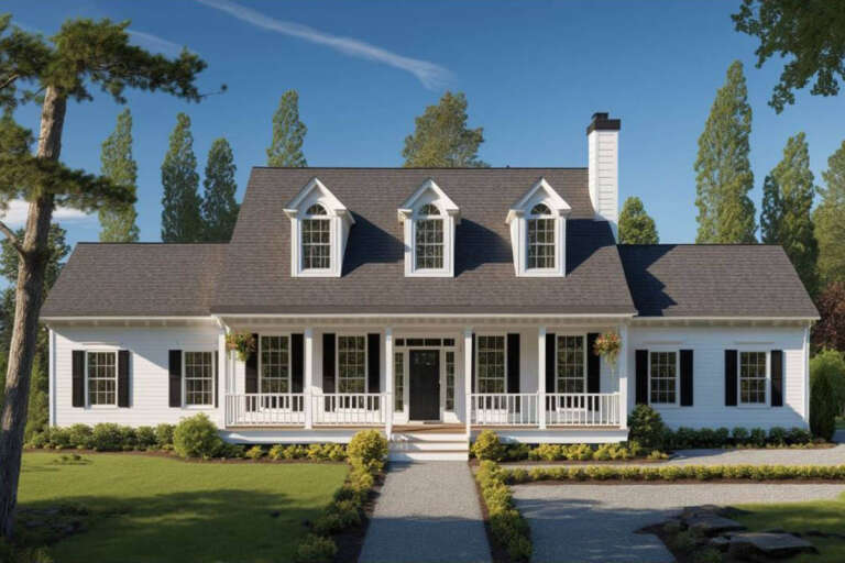 Country House Plan #033-00066 Elevation Photo