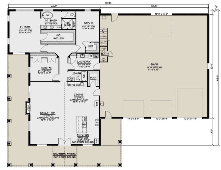 House Plan House Plan #28601 Drawing 1