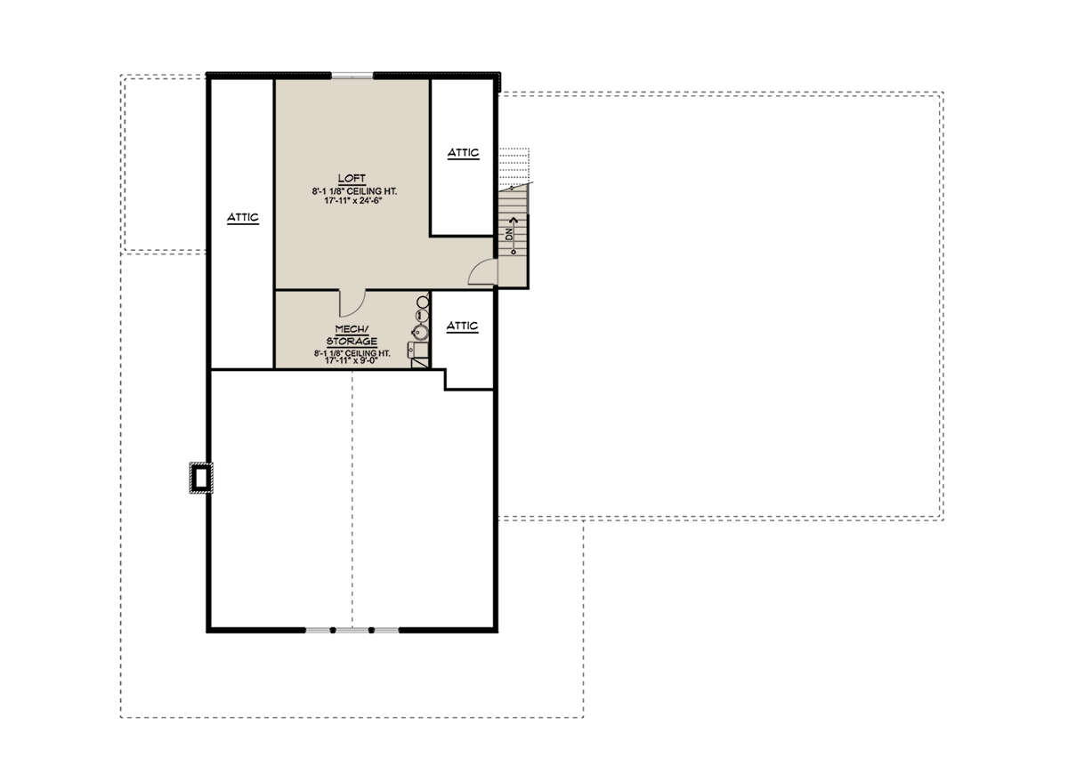 Loft for House Plan #5032-00213
