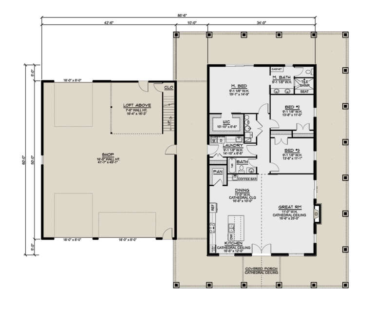 House Plan House Plan #28602 Drawing 1