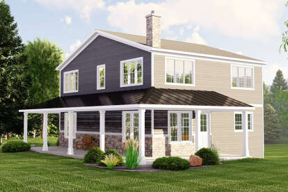 House Plan House Plan #28603 Angled Front Elevation