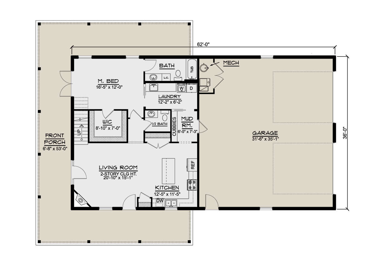Main Floor for House Plan #5032-00218