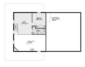 Second Floor for House Plan #5032-00218