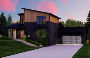 Contemporary House Plan #5032-00219 Elevation Photo