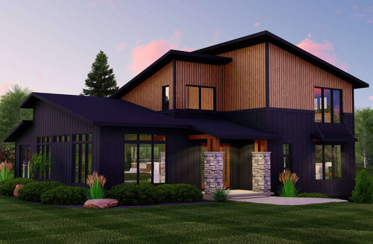 Contemporary House Plan #5032-00219 Elevation Photo