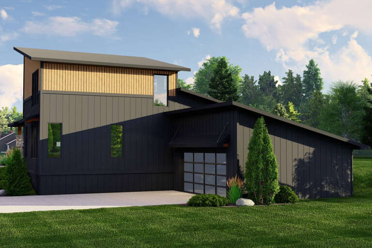 Contemporary House Plan #5032-00219 Elevation Photo