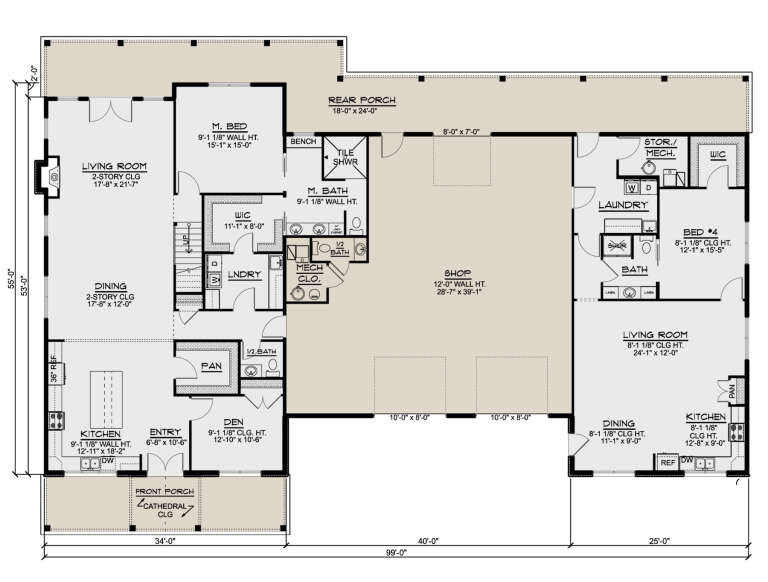 House Plan House Plan #28608 Drawing 1